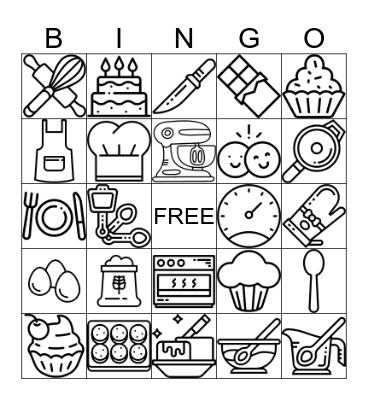 Baking Bingo Card