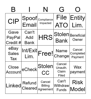 Chat Bingo Card