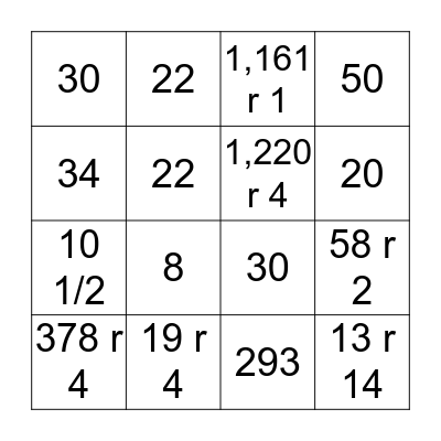 Chapter 2 Test! Bingo Card