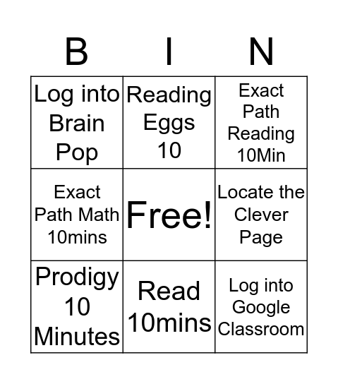 eLearning Day Bingo Challenge Bingo Card