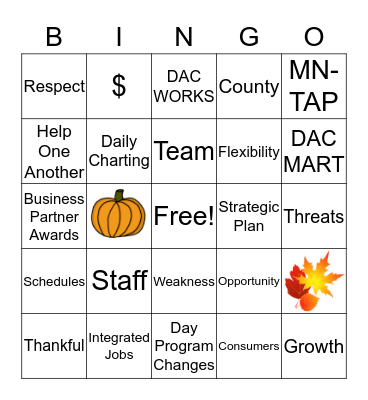 BUZZWORD BINGO 2019 Bingo Card