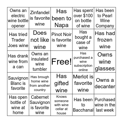 Get To Know Your Class Bingo Card