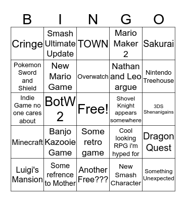 Direct Bingo Card