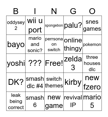 ninternsdo Bingo Card