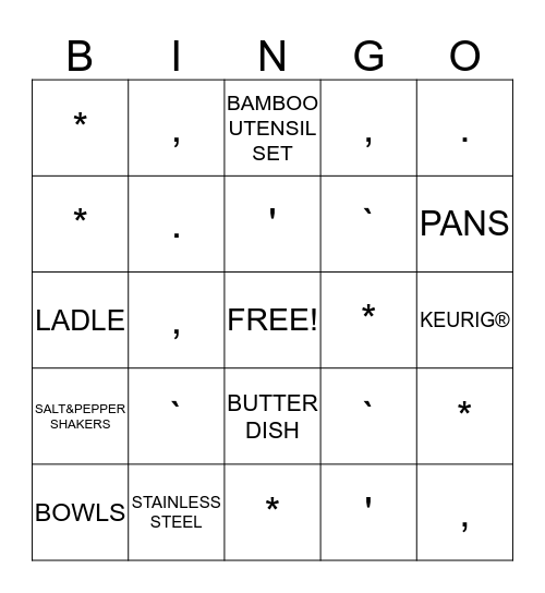 ᎪmᎪᏁᎠᎪ's bᏒᎥᎠᎪᏞ shᎾᎳᎬᏒ Bingo Card