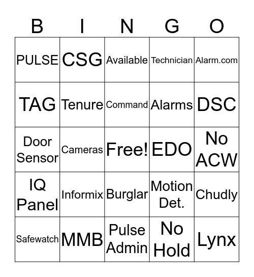 Penguin Bingo Card