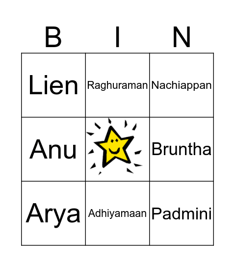 Retro Bingo Card