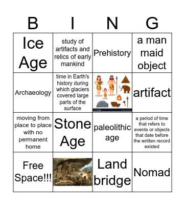 Hunters and Gatherers  Bingo Card