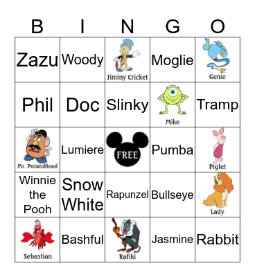 INFINITI HR Disney Bingo Card