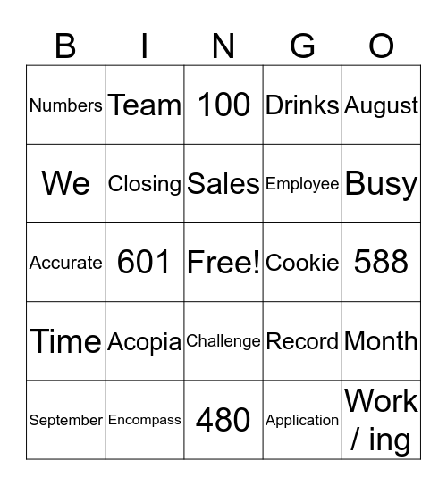 Acoipa Bingo Card