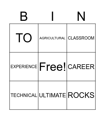 CTAE NATION!!! Bingo Card