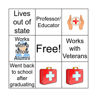 MSN Alumni Mixer Bingo Card