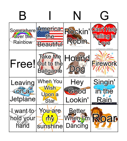 Day Program Bingo Card