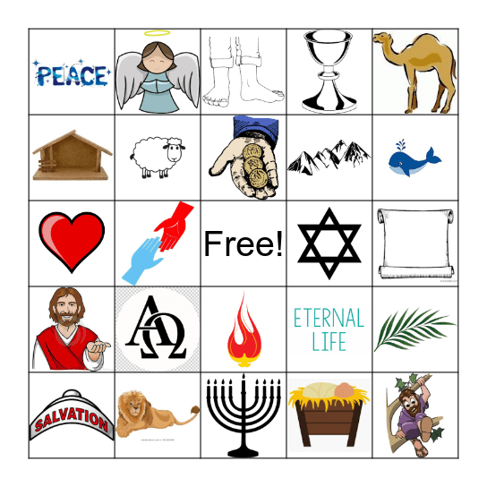 Christian Bingo Card