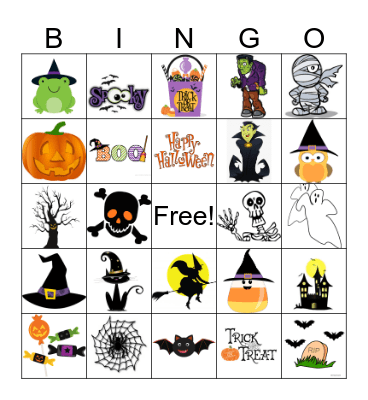 Halloween Bingo Card