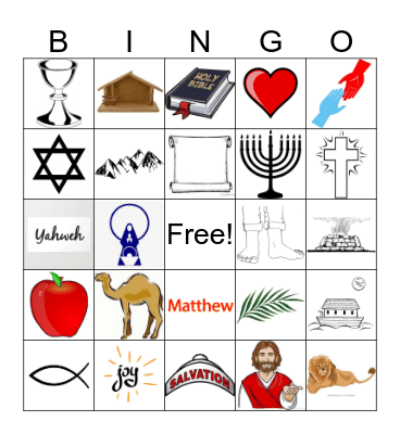 Christian Bingo Card