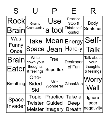 Superflex Bingo Card