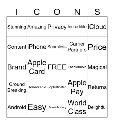 Tara Fun Time War Room Bingo Card