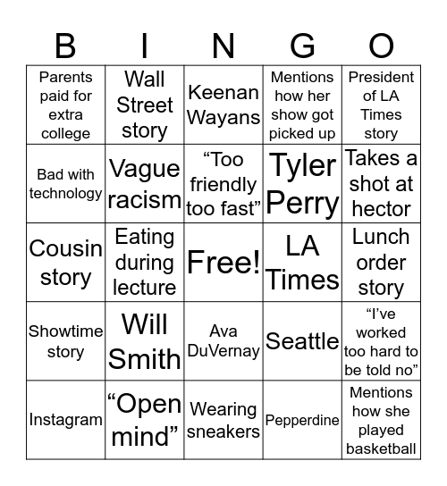 Professional Development Bingo Card