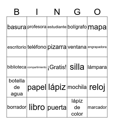 Objetos de Clase Bingo Card