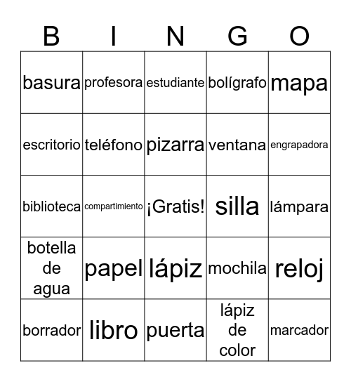 Objetos de Clase Bingo Card