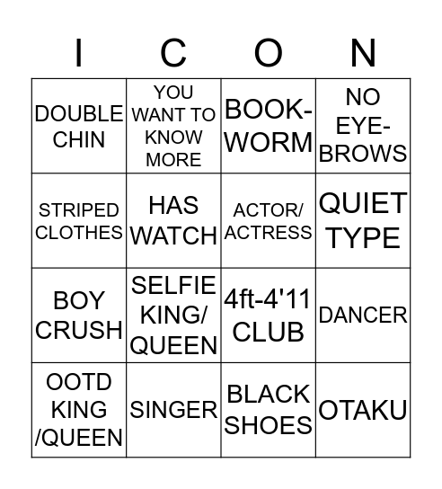 FIND ME BABY Bingo Card