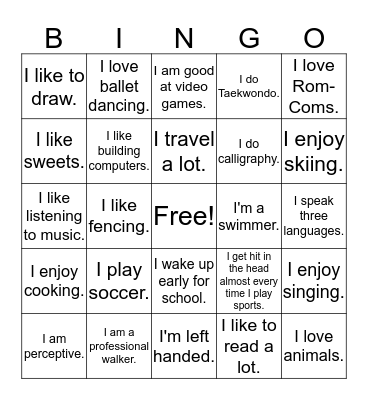 World Literature P1 Bingo Card