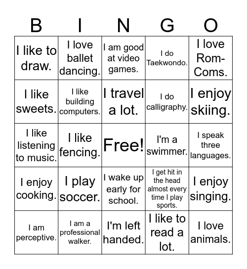 World Literature P1 Bingo Card