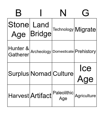 SS Bingo Card