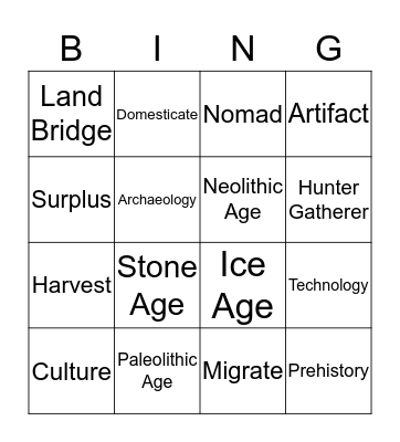 Social Studies  Bingo Card