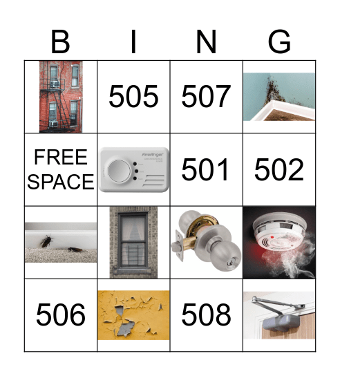 Code Inspector Training Bingo! Bingo Card