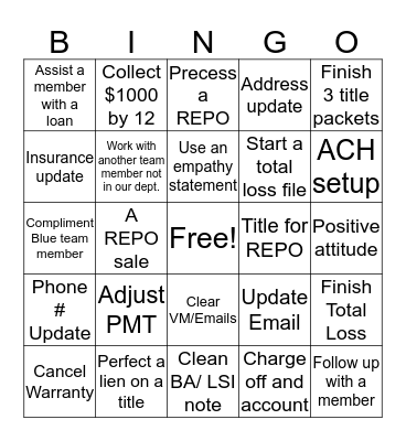 Team SOLUTIONS bingo  Bingo Card