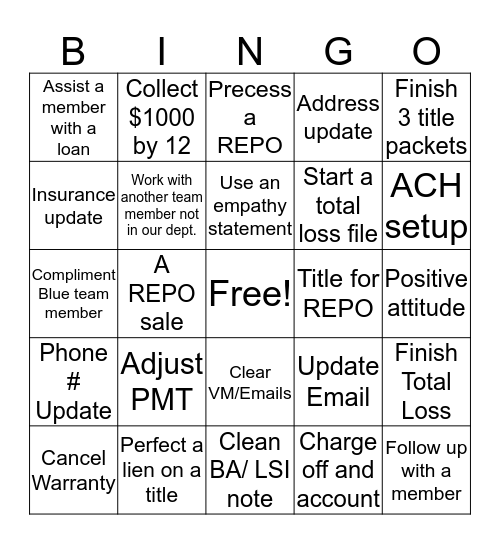 Team SOLUTIONS bingo  Bingo Card