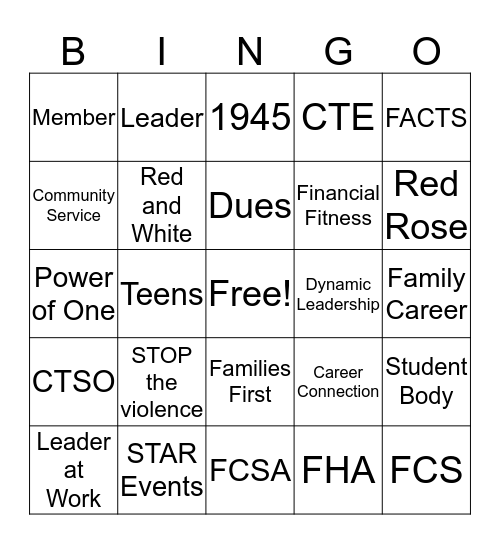 Casey's bingo card Bingo Card