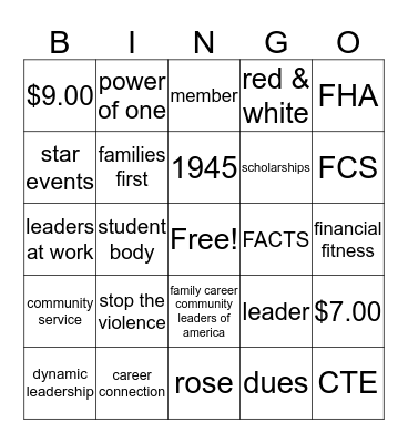 5tunin Bingo Card