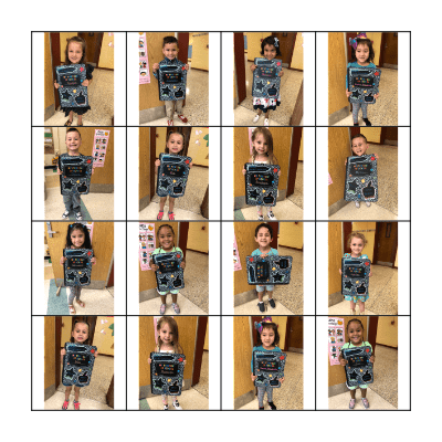 Mouseketeer Friends BINGO Card