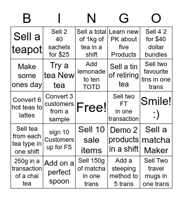 Yorkdale  BINGO Card