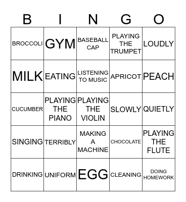 BINGO - Ms. BEE ^^ Bingo Card