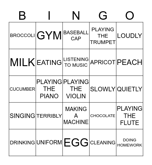 BINGO - Ms. BEE ^^ Bingo Card