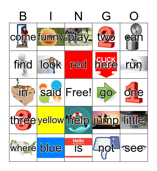 Introduction Vocabulary  Bingo Card
