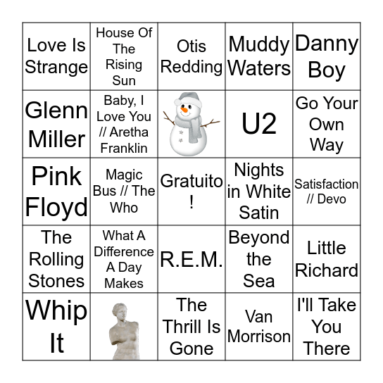 Scorsese  Bingo Card