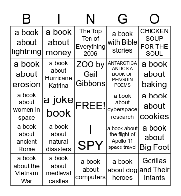 DEWEY BINGO Card
