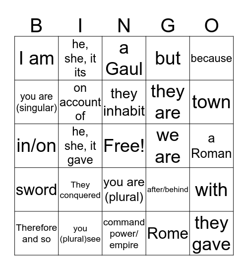 henle-latin-lesson-2-bingo-card