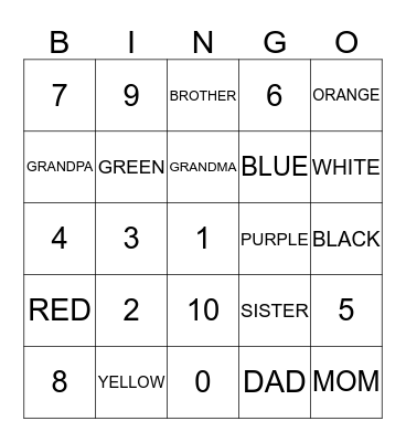 CHINESE BINGO Card