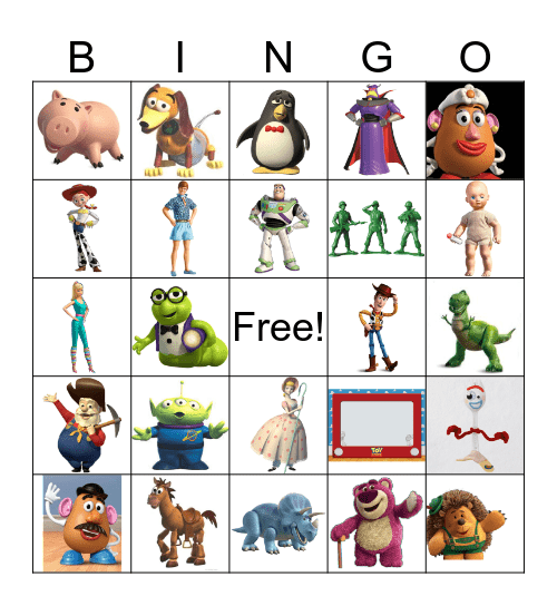TOY STORY Bingo Card