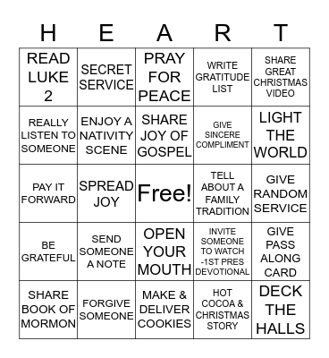 GRINCH BINGO- HIS HEART GREW Bingo Card