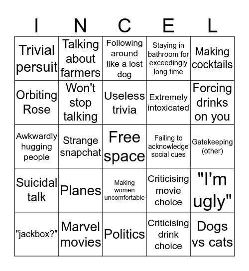 Flan bingo Card