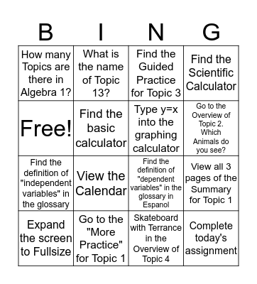 Agile Mind Bingo Card