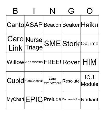 CareConnect Bingo Riverside Bingo Card