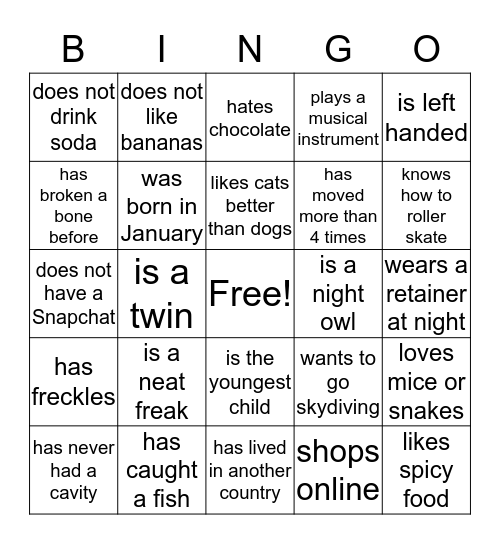 AVID Meeting Bingo Card